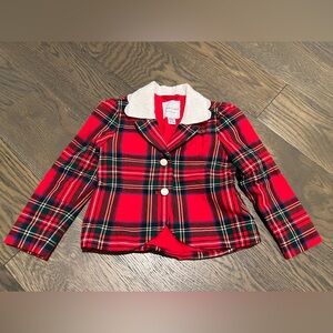 Like new Girls Janie and Jack plaid blazer